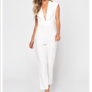 Tobi White Jumpsuit